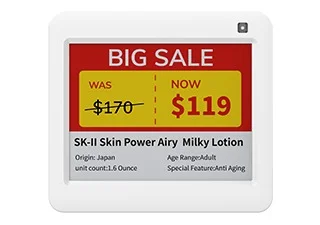 4.2 inch 4 Color ESL Price Tag/Inventory Display Screen for Supermarket/Warehouse